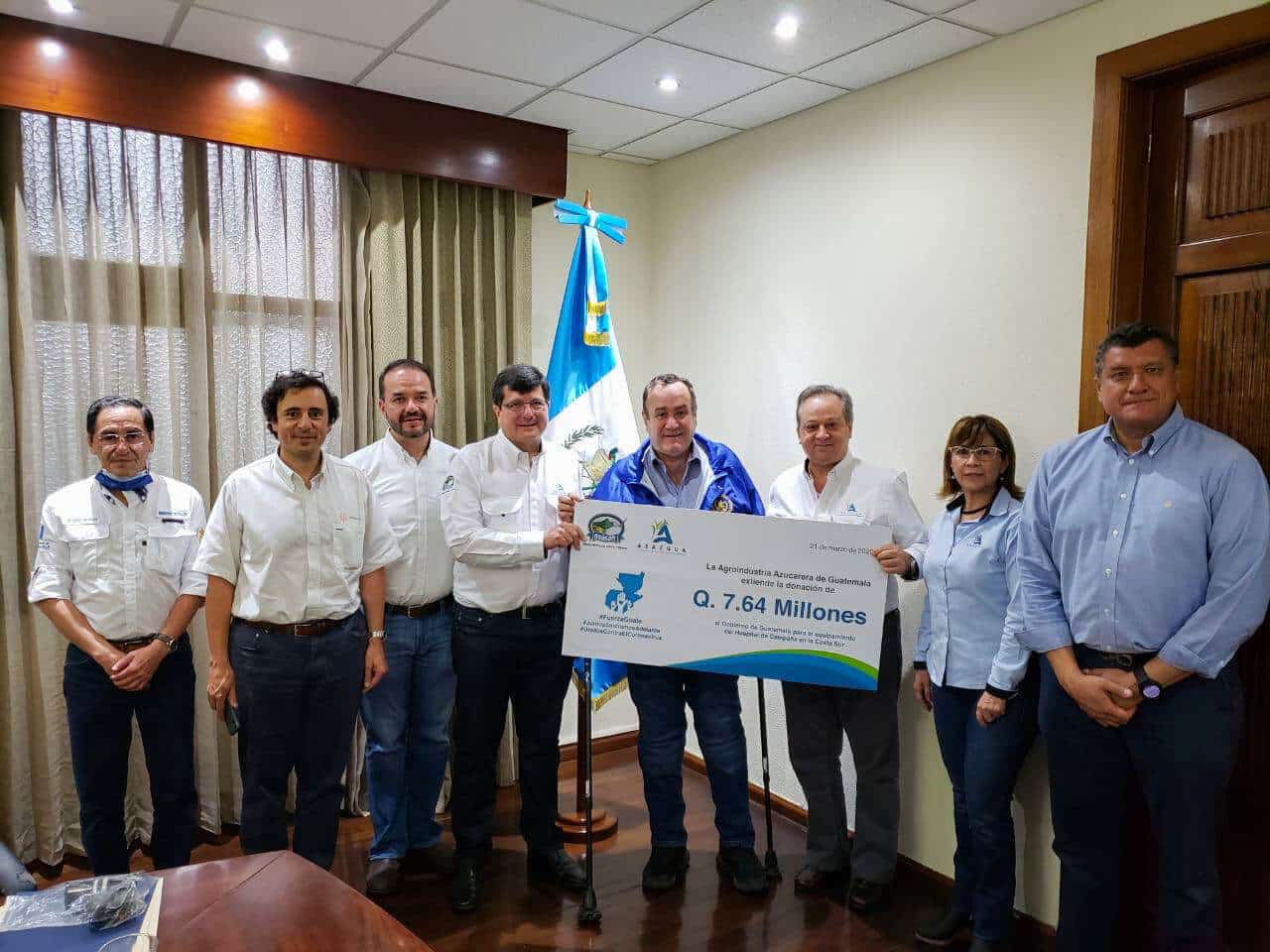 Sugar mills donate US$1 million to equip hospital to face the Covid-19 pandemic in the south of Guatemala